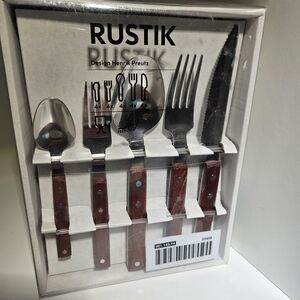 IKEA Rustik Brown Cutlery Set